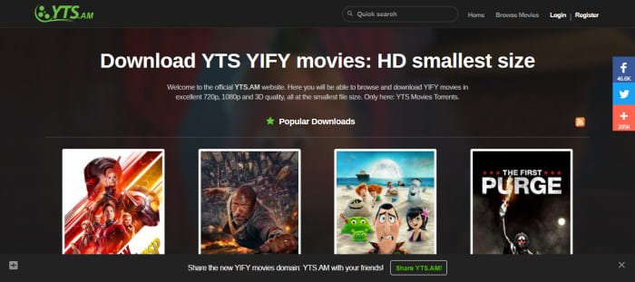 free hd movie download site: YTS Movies