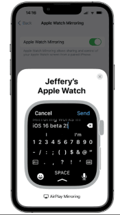 mirror netflix from iPhone to Apple Watch